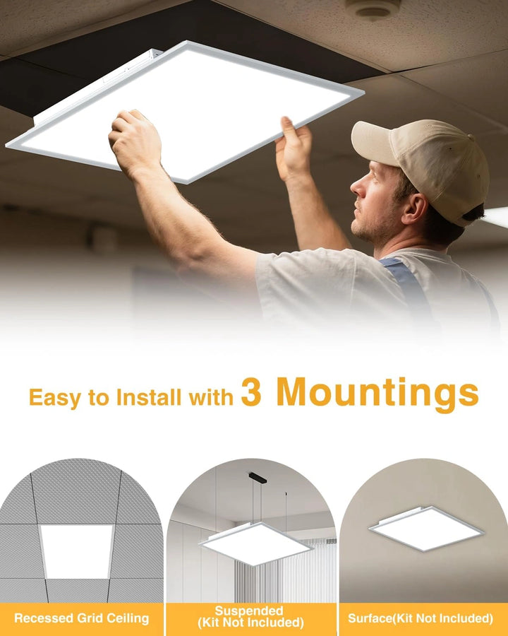 Versatile 2x2 LED Panel Light - 40W, Adjustable & Dustproof – JC-LGL