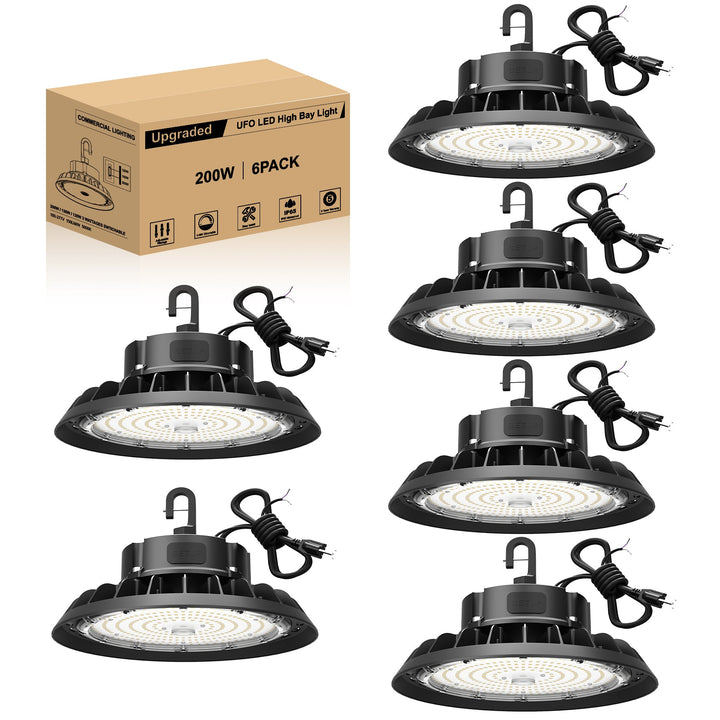 200W 6 Pack High Bay Led Light