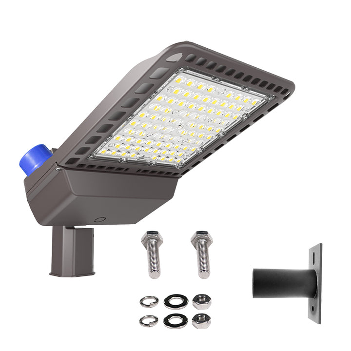 200W Parking lot light with Slip Fitter Adapter Bracket