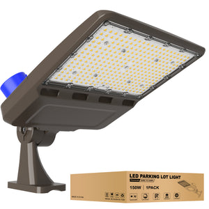 JC-LGL LED Parking Lot Light - Plus Series, Arm Mount, AC 100-277V, 5000K, Dusk to Dawn
