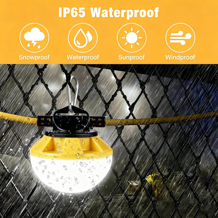 LED Construction String Light - JC-LGL Super Bright Jobsite Lighting