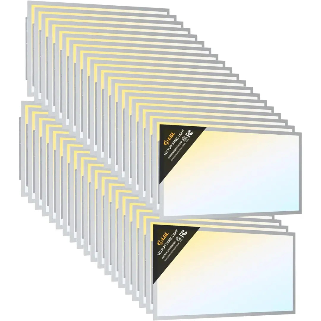 2x4 LED Flat Panel Light - Adjustable Wattage & Dimmable Dustproof