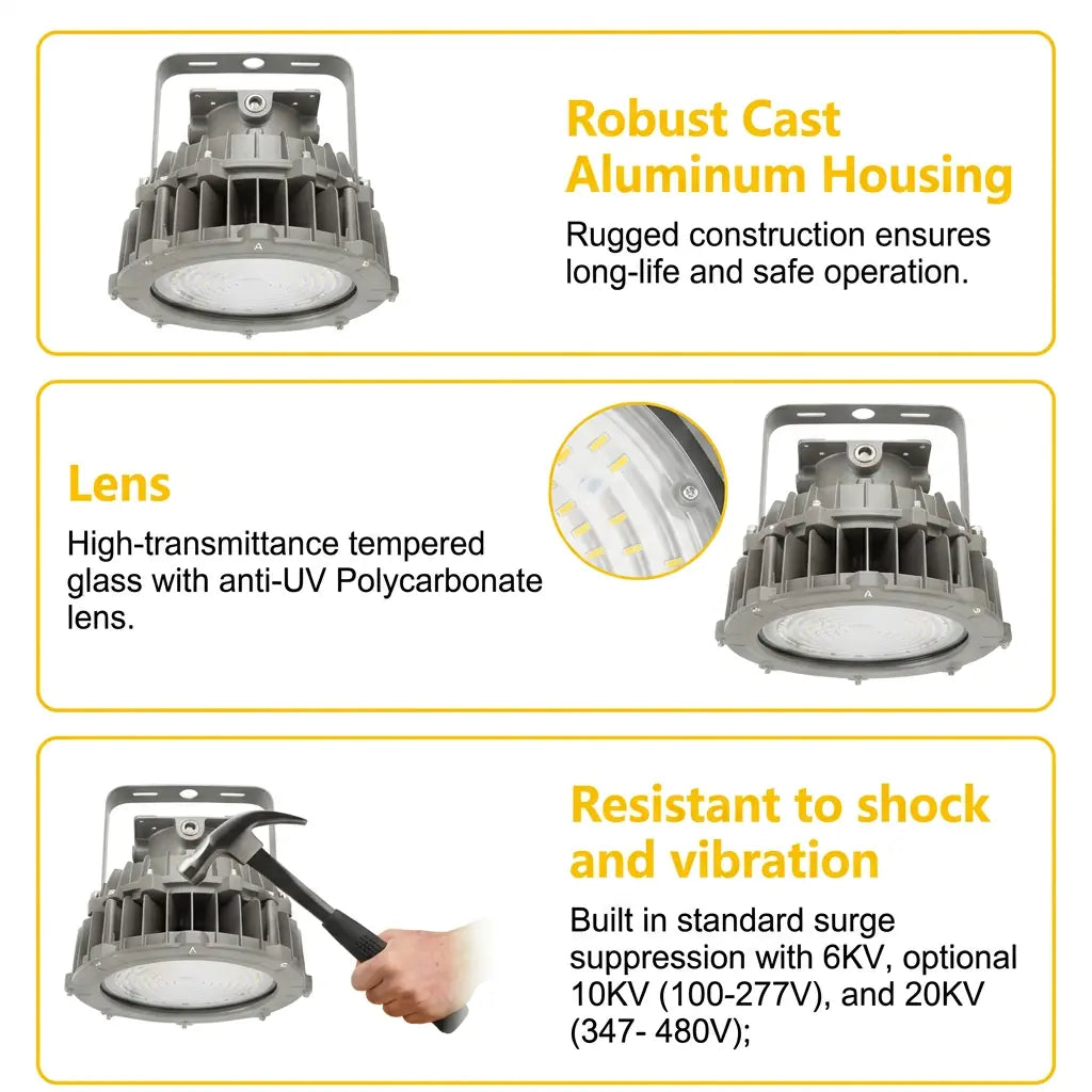 LED Explosion Proof Light - Hazardous Location C1D2 Listed | JC-LGL
