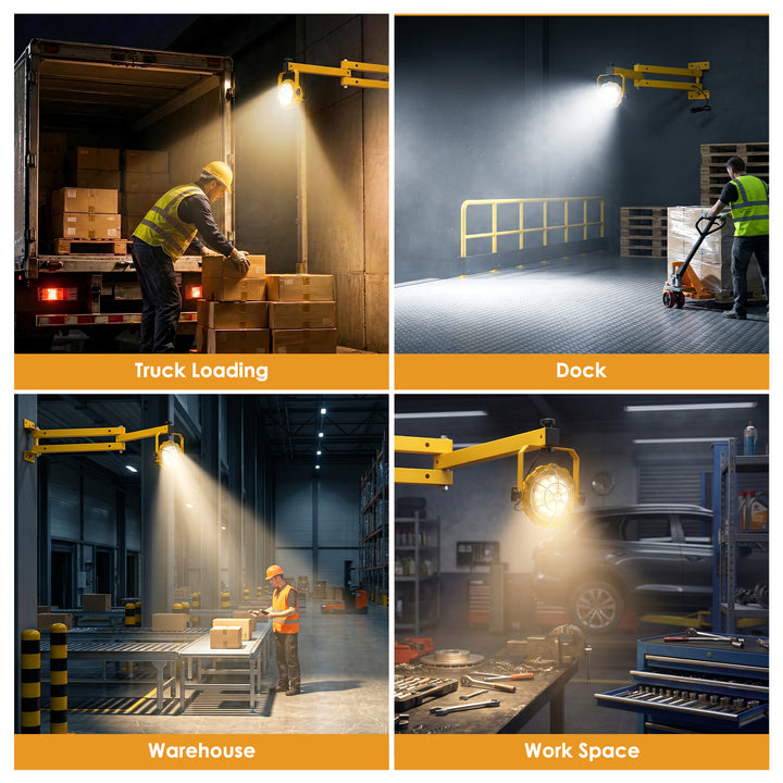 LED Loading Dock Light - 360° Rotatable, IP65 Waterproof | JC-LGL