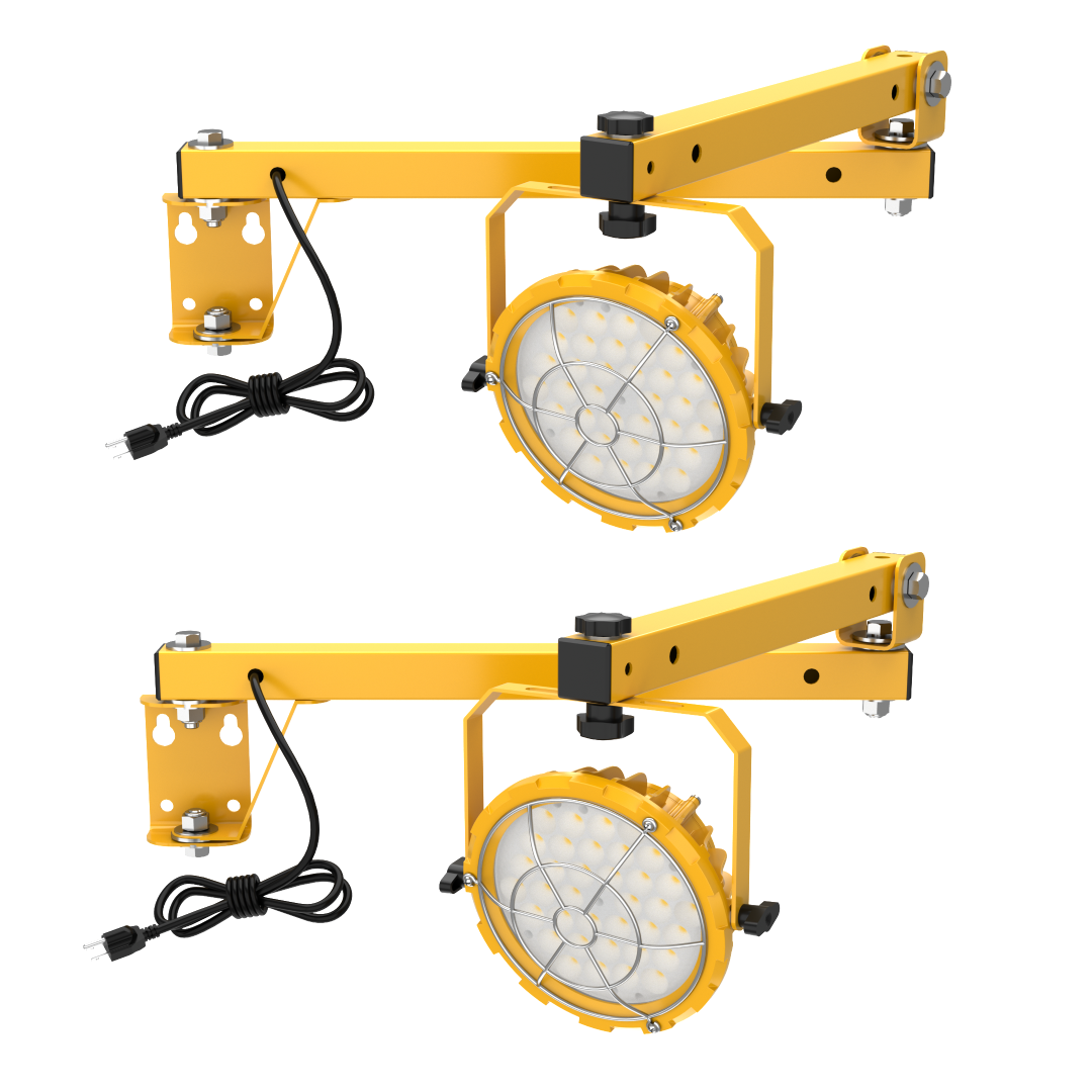 LED Loading Dock Lights with Swing Arm - Bright Work Light | JC-LGL