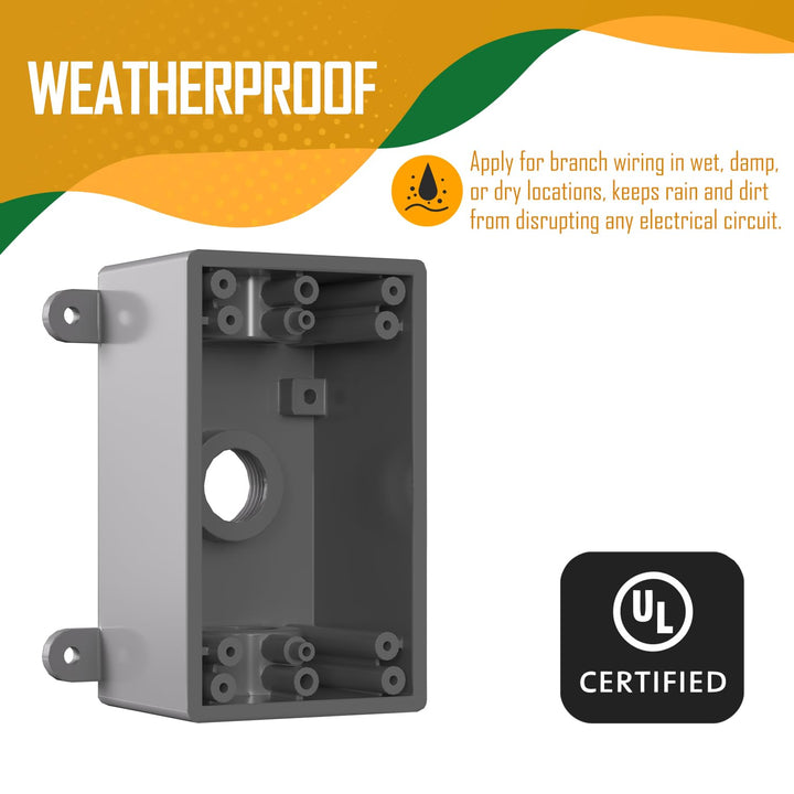 Weatherproof  Square Electrical Outlet Box