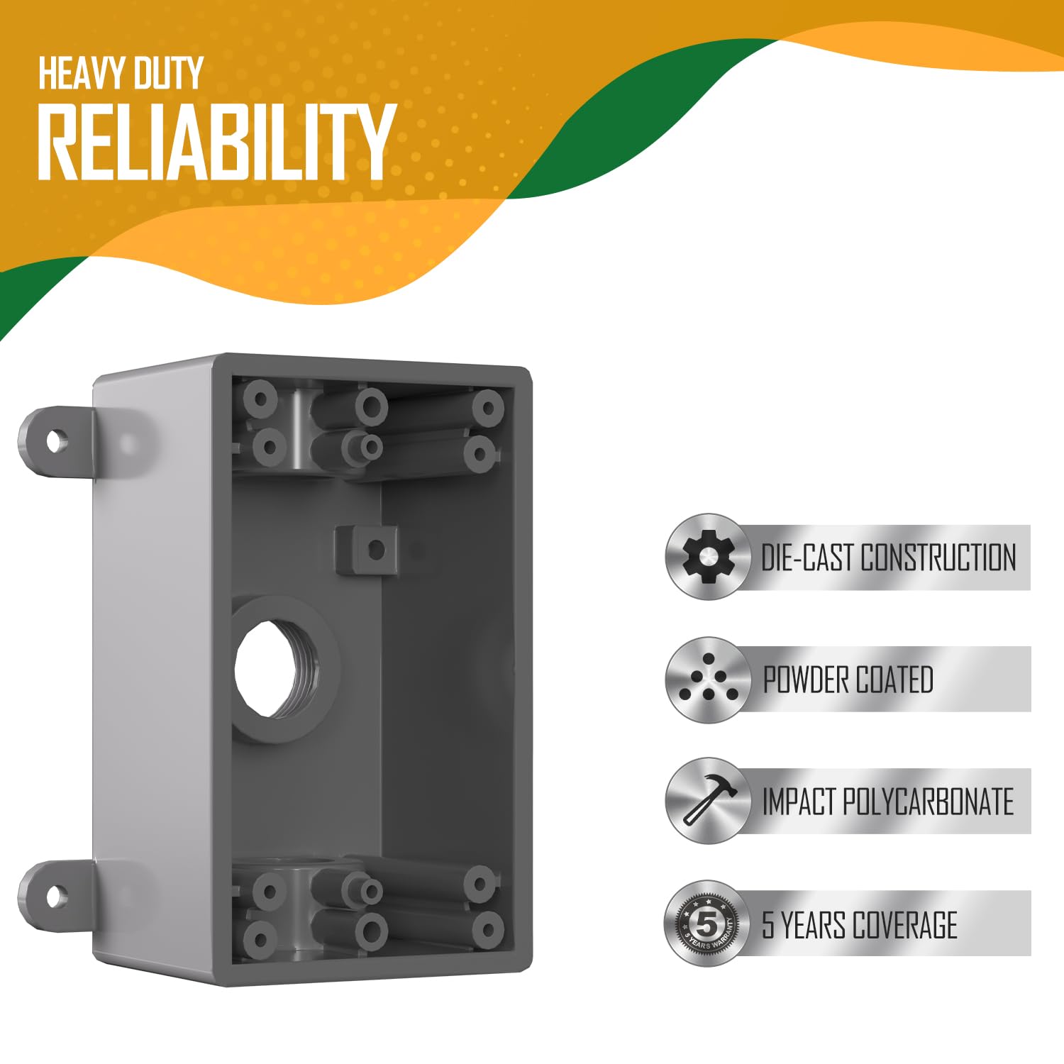 Include Box 1 Gang 3-1/2 in. or 3/4 in. Electrical Outlet Box, Include 3-1/2 in. R ...