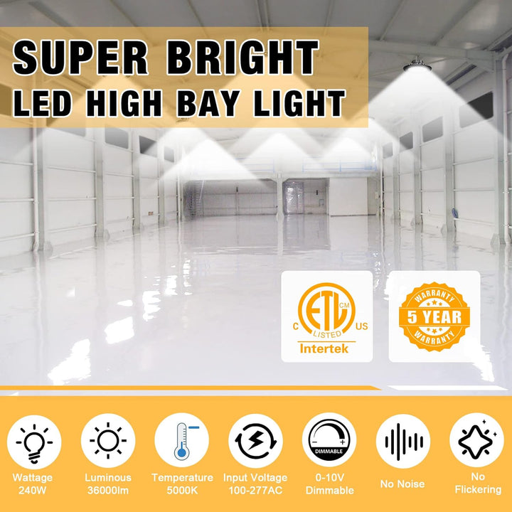 LED High Bay Light HB Series with 90 Degree PC Bundle Reflector - JC - LGL