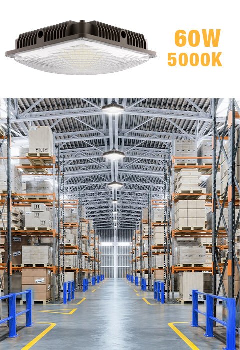 led lighting canopy for warehouse