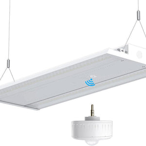 JC LGL LED Linear High Bay Shop Lights 5000K, Motion Activated Series