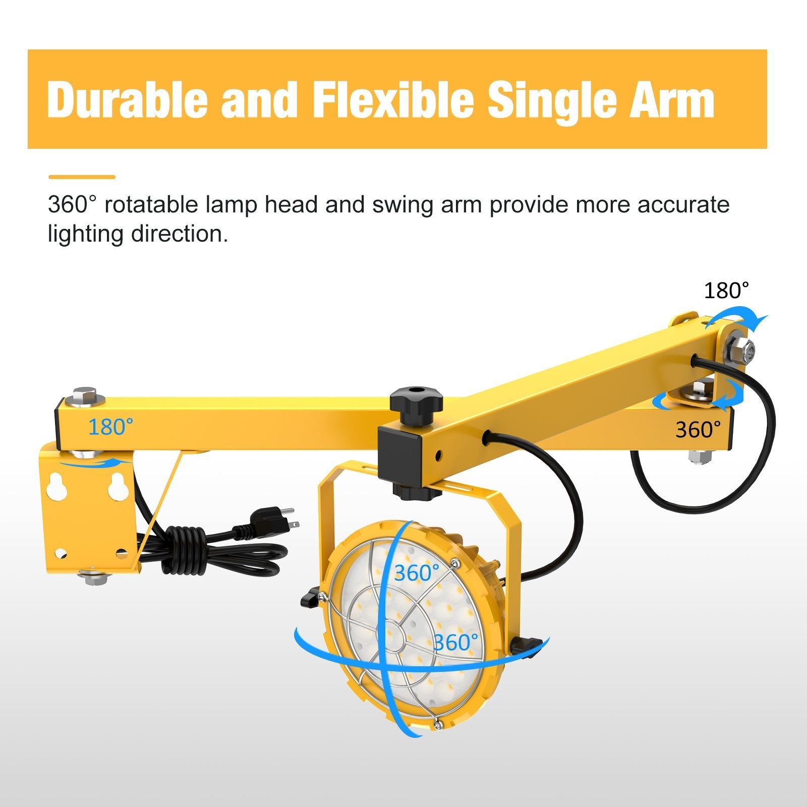 Loading Led LED Loading Dock Lights with Swing Arm - Bright Work Light | JC-LGL