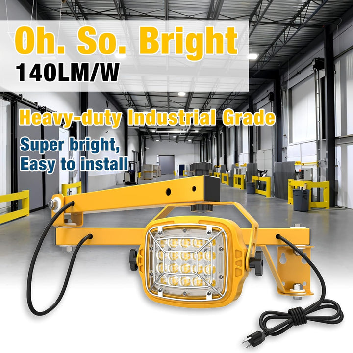 LED Loading Dock Light With Swing Arm, Square Series - JC - LGL