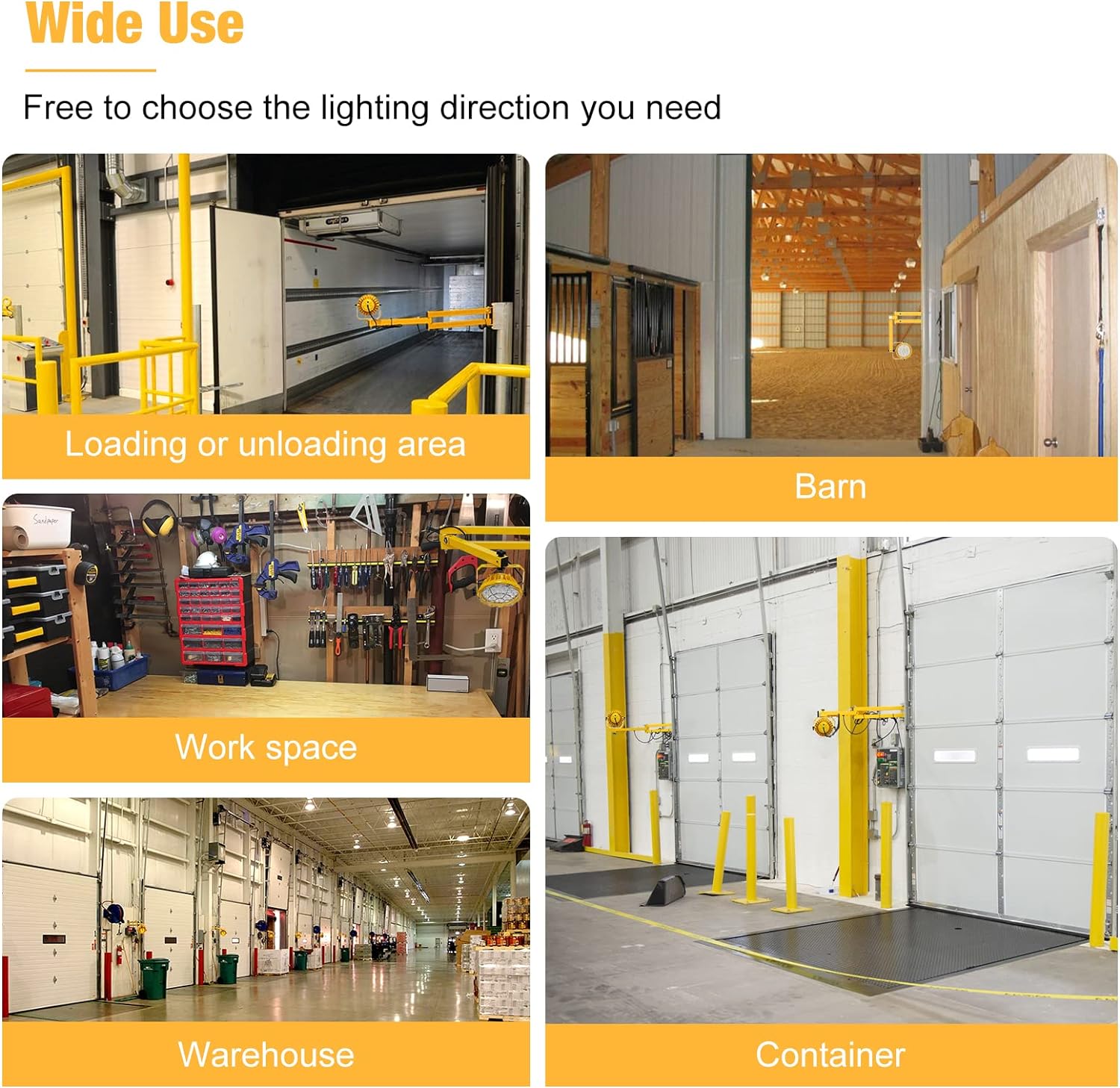 60W LED Loading Dock Light with 40