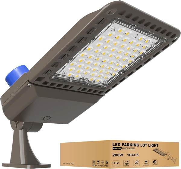 LED Parking Lot Light with Arm Mount 