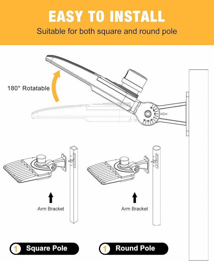 parking lot poles