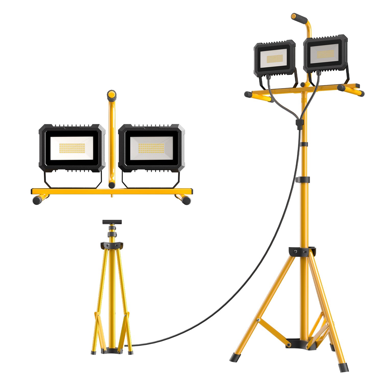 Dual Head LED Work Light with Tripod Stand | JC-LGL